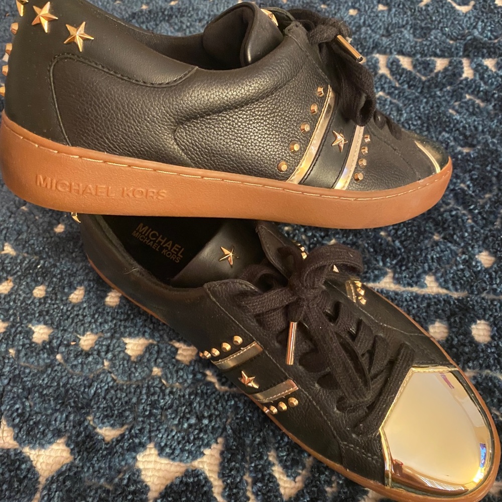 MICHAEL Kors W7.5 Frankie Striped Low-tops sneaker